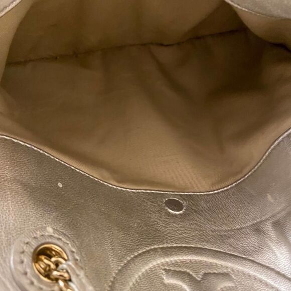 Tory Burch Fleming Rafla Metallic Gold & Silver Tote - Picture 5 of 6